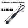 2 Pack Paracord Knife Lanyard with Stainless Steel Beads Paracord