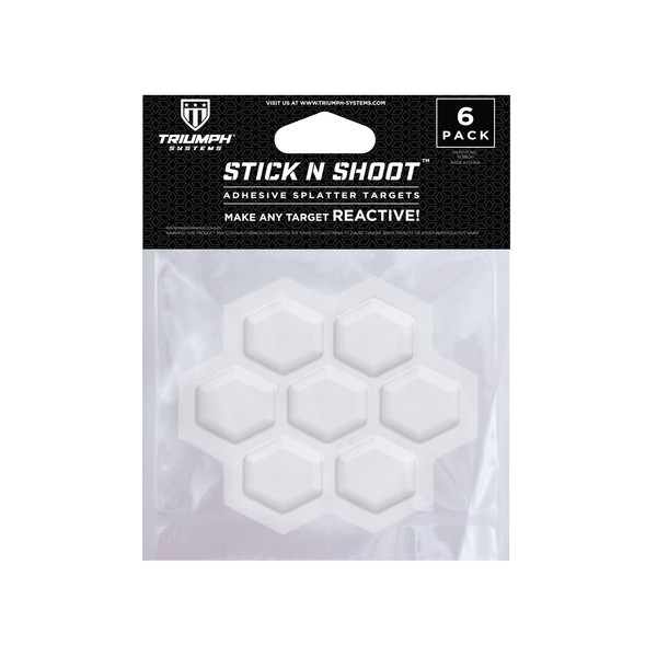 Stick N Shoot- 6 Adhesive Bleeding Targets - Splatter Targets