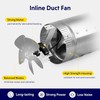 iPower 4 Inch 100 CFM Inline Duct Fan with Low