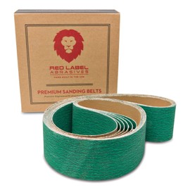 Red Label Abrasives 2 X 42 Inch 100 Grit Metal Grinding Zirconia Sanding Belts, 6 Pack