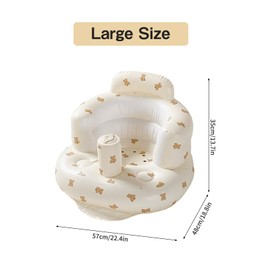 Baby Inflatable Seat, Inflatable Baby Seat for Babies, Baby Floor Seats for Riding on, Inflatable Seat Baby, Infant Back Support Sofa, Portable Inflated Dining Room Chair