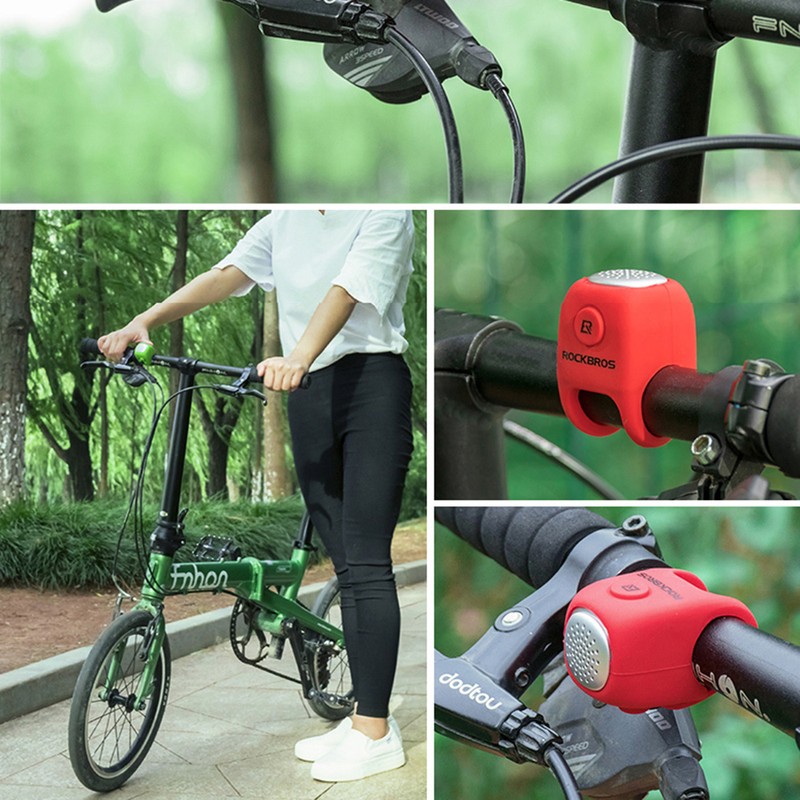 ROCKBROS Electric Cycle Bells Horn Rainproof MTB Bicycle Handlebar Bell