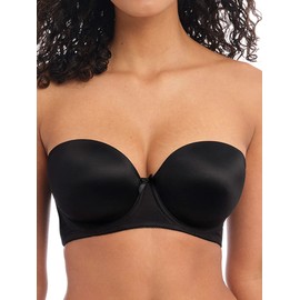 Freya Women's Deco UW Moulded Strapless Bra, Black, 38E