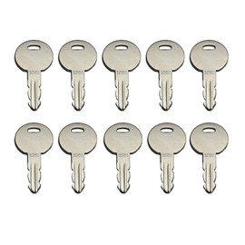 Newyuan 10 Pcs Ignition Switch Keys Replacement 1051 Compatible with Thwaites, Tri Mark, and Lucas Excavator
