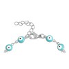 Edforce Stainless Steel Women's Charm Enamel Evil Eye Protection Link