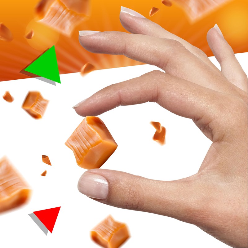 Caramel Cubes Candy, Chewy Individually Wrapped Squares (5 Pound Bulk