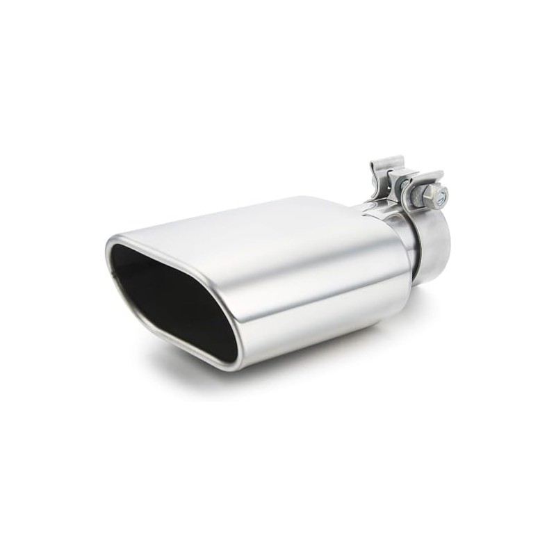 Square Exhaust Tip 3" Inlet, Coating Rectangle Exhaust Tailpipe Tip
