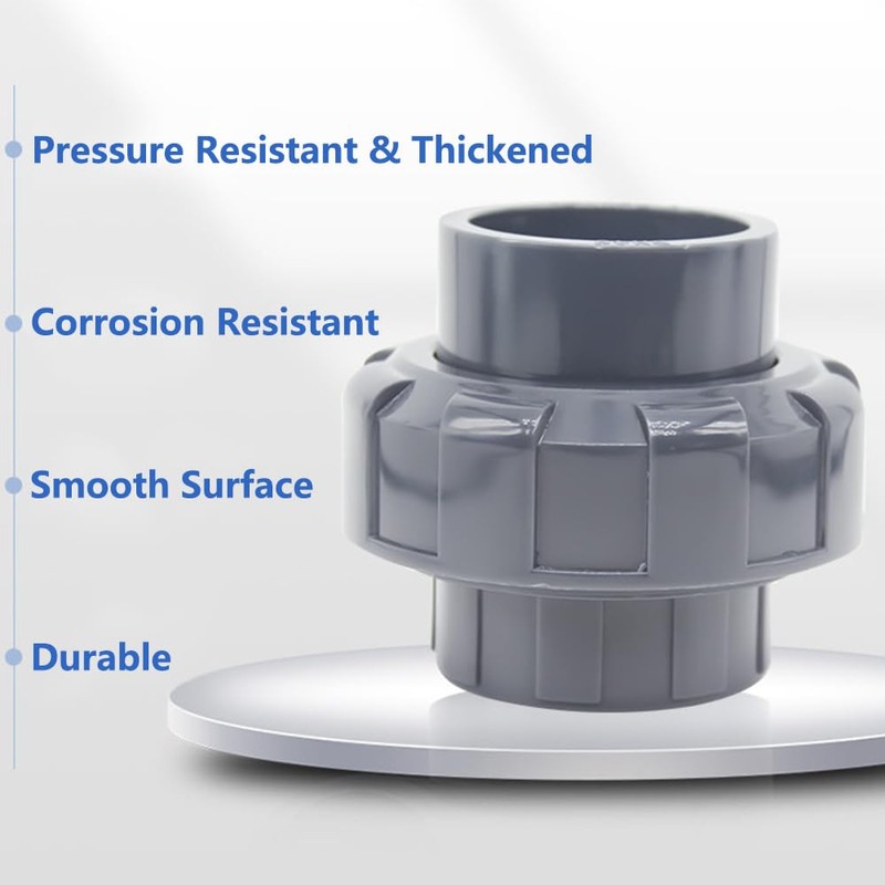 63mm x 63mm PVC Pipe Fitting Union Connector Solvent Socket,