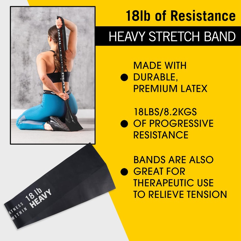 Everlast FIT Heavy Exercise Stretch Band for Stretching, Flexibility, Pilates,