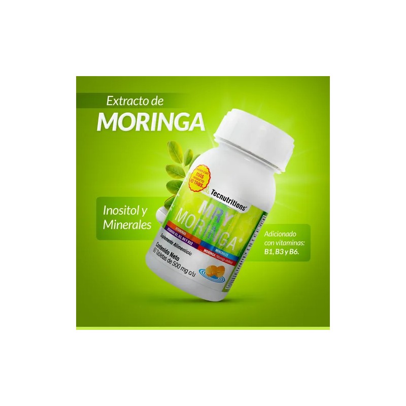 Suplemento Moringa Complejo Inositol Energía Bienest