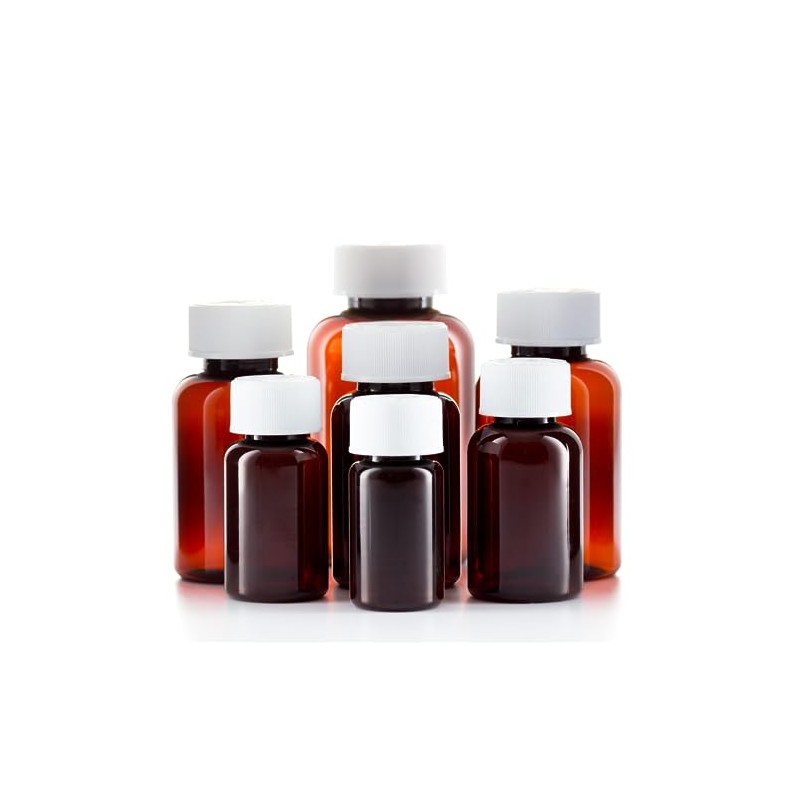 This-Trading 50ml Plastic Medical Pill Pots with Child-Resistant Lids -