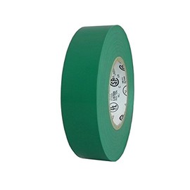 Alanson Products Colored Electrical Tape 3/4 in (62018-B) (3/4"(19mm) x 66' - 100 Rolls Per Case, Green)