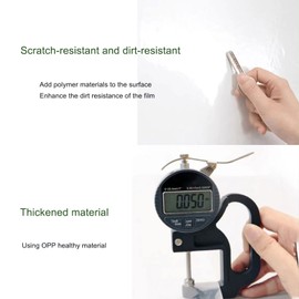 Snkxu Clear Wall Protector Contact Paper Electrostatic Adsorption Removable Kids to Write Board Dry Erase Kitchen Waterproof Backsplash Heat Resistant Transparent Sticker Wallpaper (15.7X78.7 Inches)…