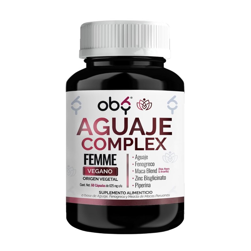 OBY Aguaje con Fenogreco, Maca Blend y Zinc 60 cápsulas
