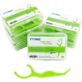 YYING 300-Count Dental Floss Picks – Extra Strong, Fresh Mint, Deep Cleaning with Port