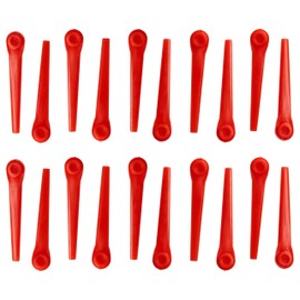 vhbw 20 x Replacement Blades for Gardena RotorCut 5368-20 for Grass Trimmer - Replacement Blade, Orange, Plastic