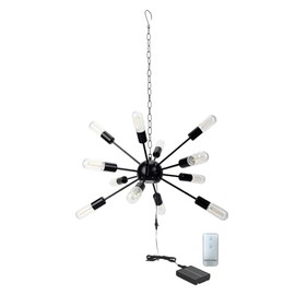 12Pcs Bulb Solar Powered Led Chandelier Lights Outdoor Waterproof Hanging for Gazebo, Home, Garden, Backyard, Pergola, Tree, Canopy, Window Décor