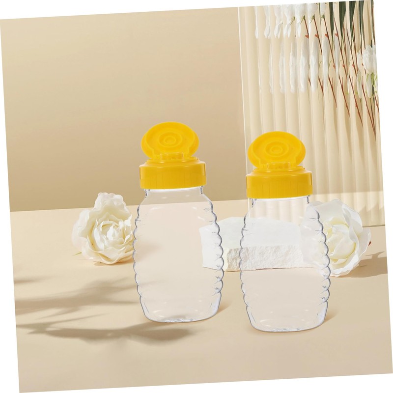 BIUDECO 108ml Squeeze Honey Bottle Dispenser Flip Lid Leakproof Containers