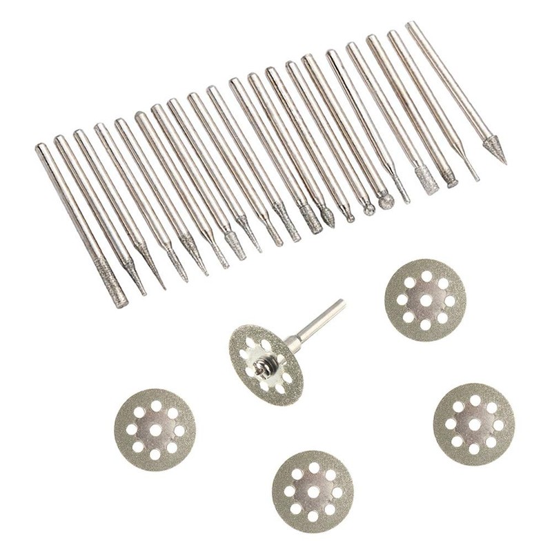 Diamond Burr Set For Rotary Tool Grinding Carving Notching Bur