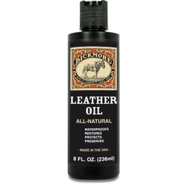Bickmore Leather Oil Leather Conditioner 8oz | Waterproofs, Protects, and Restores Boots, Jackets, Auto, Furniture, and All Leather Goods | Made in The USA