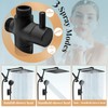 12'' Rain Shower Head with Handheld Spray, Black Shower Head