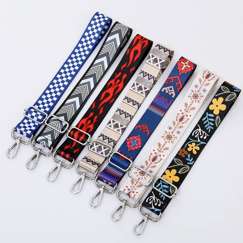 Adjustable Shoulder Strap, 3.8 cm, 80-140 cm, Retro Pattern, Shoulder