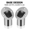Uonlytech 2Pcs Adjustable Socket Bracket Support Holder Stainless Closet Rod