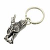 Silver One White Metal Dragon Catcher Keychain Men's M1 Japanese
