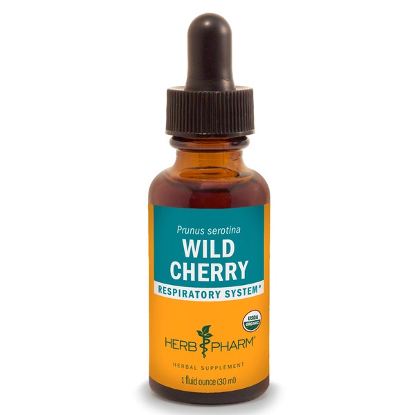 Herb Pharm Certified Organic Wild Cherry Bark Liquid Extract for