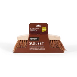 Perfetto Coconut Fibre Wood Sunset Broom, Natural, One Size