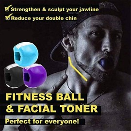 3Pcs Jaw Exerciser Chew,Neck Face Toning Equipment,Double Chin Removal Neck Toning Ball,Facial Beauty Tool,Slim And Tone Your Face