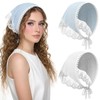 2 Pcs Head Scarf Triangle, Cute Lace Stylish Kerchief Polyester