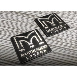 Unbranded 2 x Emblem Speaker Badge Decal Replacement fits Martin Audio Speakers
