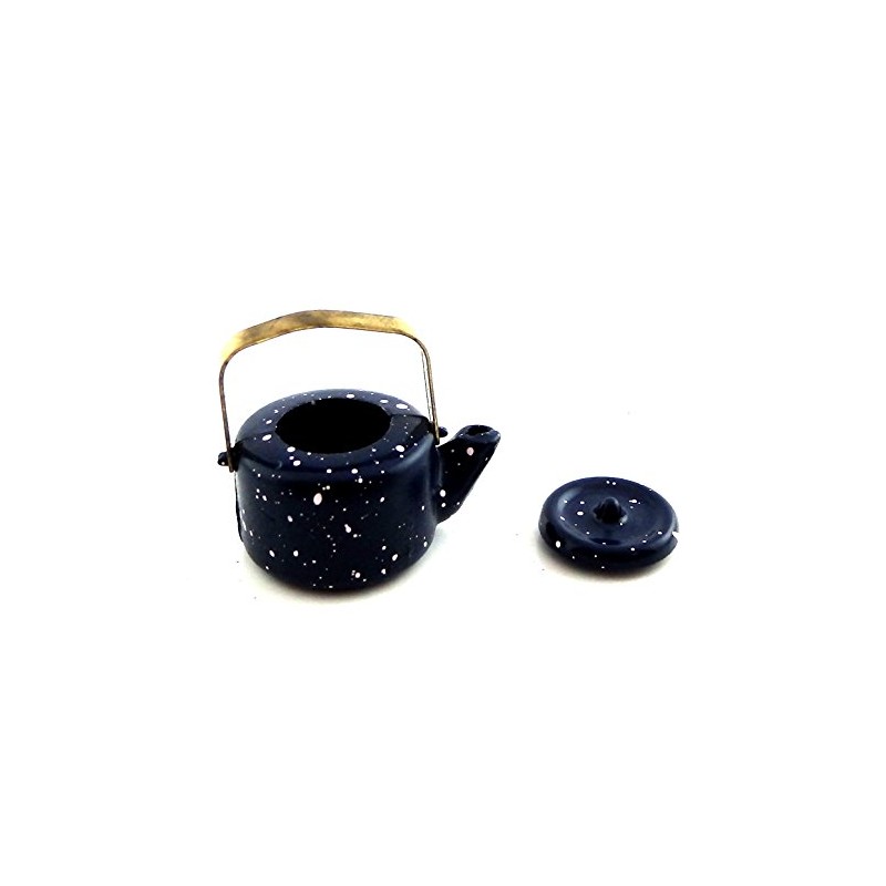 Dolls House Miniature Kitchen Accessory Blue Kettle 397