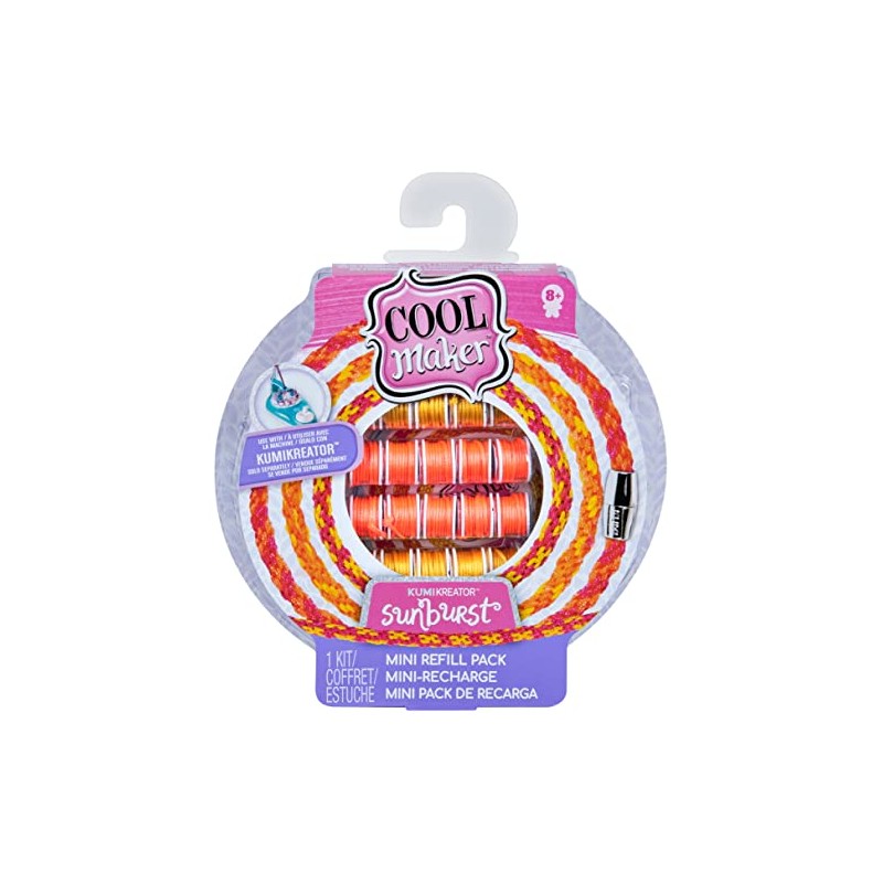 Cool MAKER Mini Fashion Pack Hilos Kumi, Naranja/Roja/Amarillo