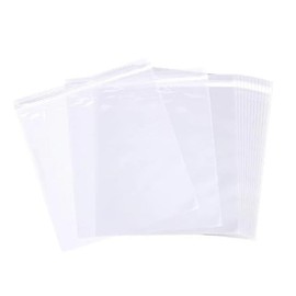 EcoQuality Clear Gallon Size Resealable Food Storage Bags 10.5x10.75 Inch with Press Seal for Meal Prep, Travel, Portioning and Snacks, Durable Storage Solution (300)