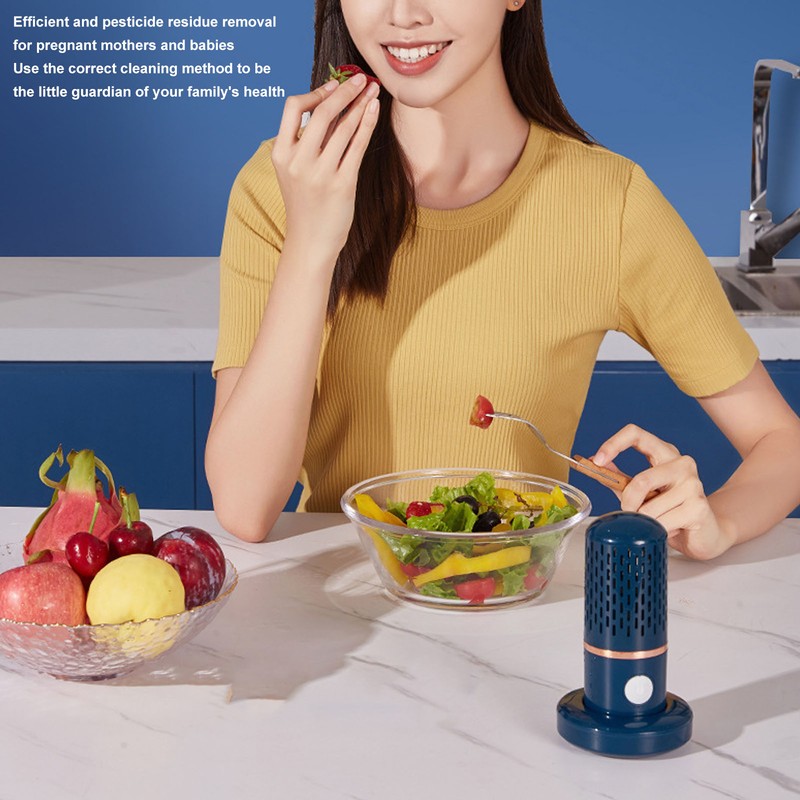 Vegetable Washing Machine Multifunction Wireless USB Charging Auto Capsule Fruit