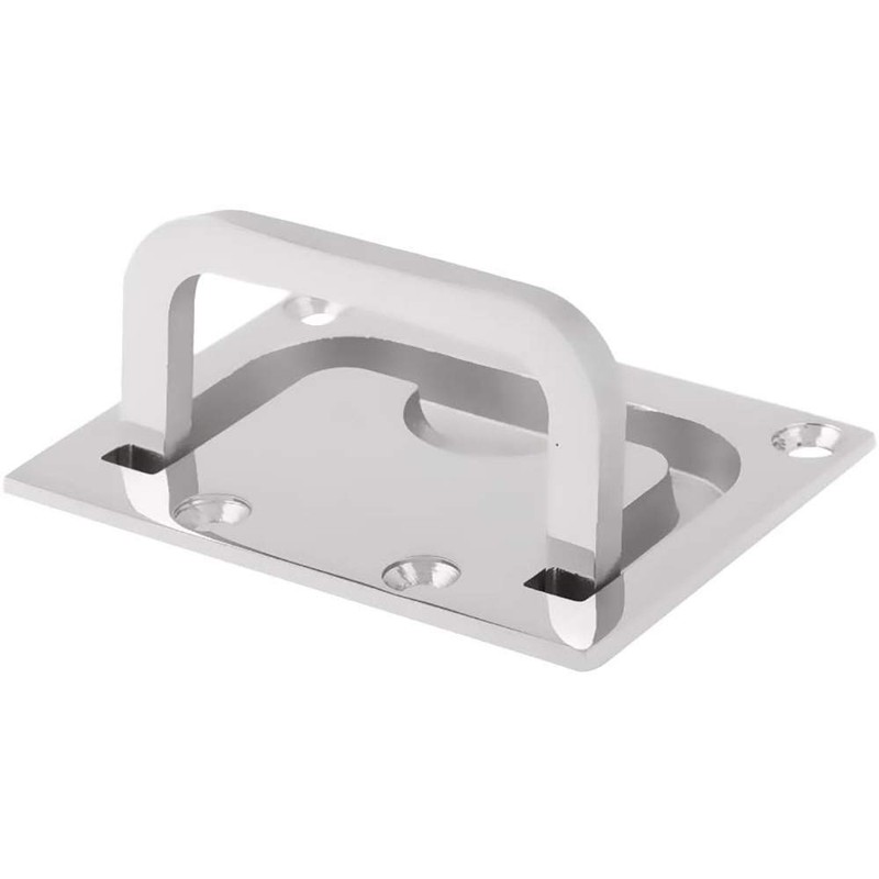 POFET 2pcs 75mm x 55mm Boat Hatch Handle Stainless Steel
