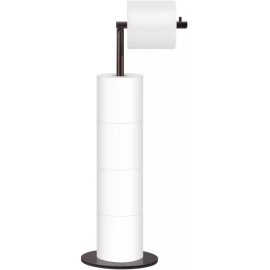 Toilet Paper Holder Stand, Free Standing Toilet Paper Roll Holder for 4 Spare Ro
