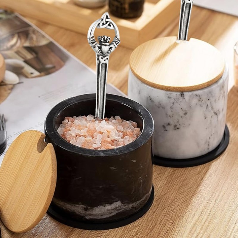 FashionJunkie4Life Sterling Silver Irish Claddagh Salt Spoon | Mini Spoon