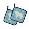 Caroline's Treasures BB3555PTHD Winter Snowflake Komondor Pair of Pot Holders