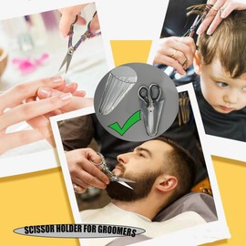 LITAITAI Scissors Box Adhesive,Scissor Holder,Cooking Food Utility Rack,Food Utility Scissors Rack for Kitchen Chopsticks,Scissor Holder for Classroom(Gray-2PCS)