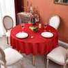 MEANMOY Red 210 GSM Water & Stain Resistant Round Tablecloth