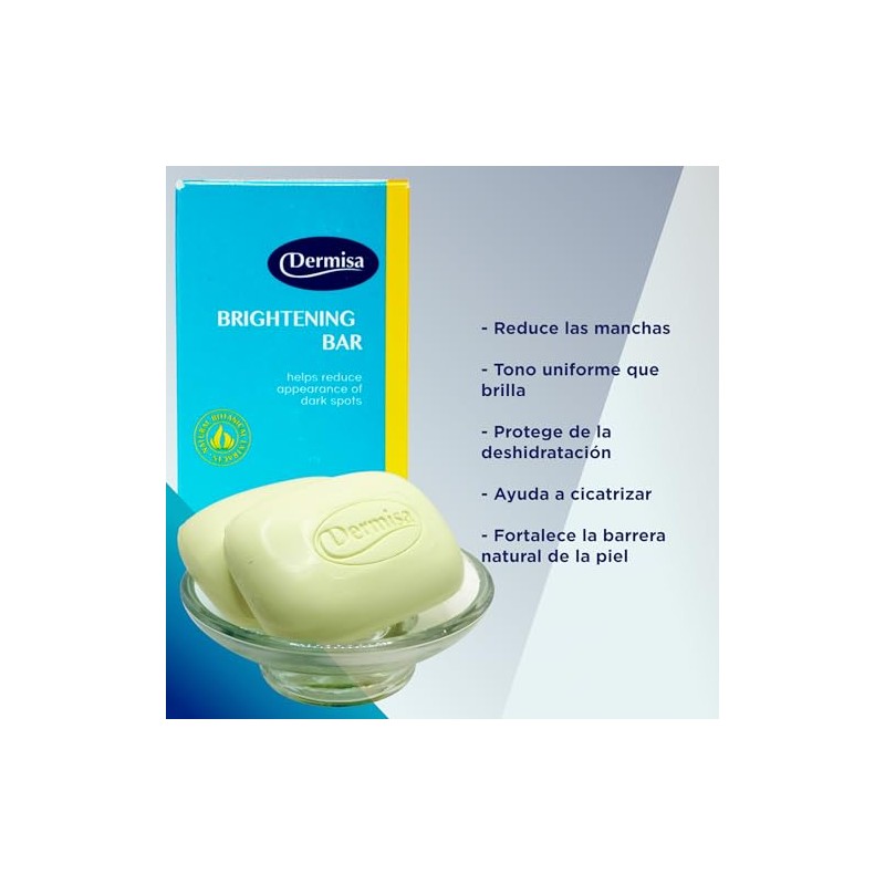 DERMISA BARRA DE JABON ACLARANTE PARA MANCHAS OSCURAS 85GR 3
