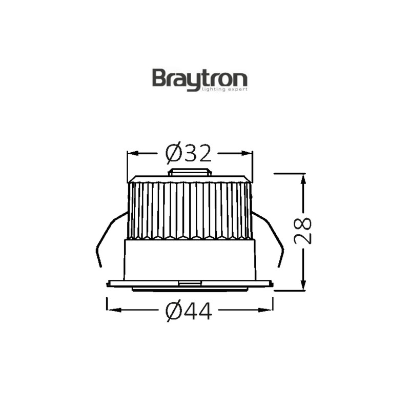 Braytron LED Recessed Spotlight Mini Spot 3 Watt 240 Lumen