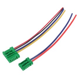 TUCKBOLD Blower Motor Resistor Cable Connector for Peugeot 107 207 607 Waterproof No.7701048390 Wiring Harness Adapter Green 1 Set for Renault Clio