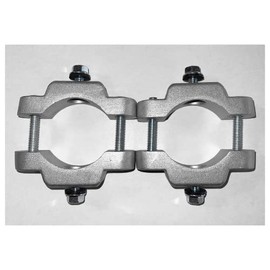 STOPSignsAndMore - Two-Sided Sign Mounting Hardware - For 2-3/8" Diameter Round Posts (one pair)