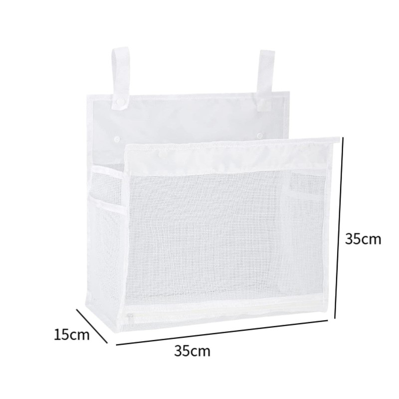 Milageto Mesh Bath Toy Organizer Net Bag Decor with Suction,Multiuse