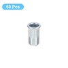 sourcing map M3 Rivet Nuts, 50pcs Zinc Plated Carbon Steel