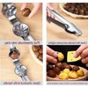 IAZHENJane Chestnut Tongs, Chestnut Cutter, Stainless Steel, Chestnut Opener Cutter,